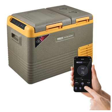 Автохолодильник компрессорный Brevia 33л (компрессор LG) двухкамерный 22555