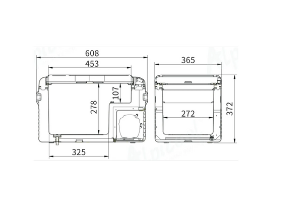 Компресорний автохолодильник Alpicool CL30G (29 літрів, LG Compressor). До -20℃, (12, 24, 220 вольт)