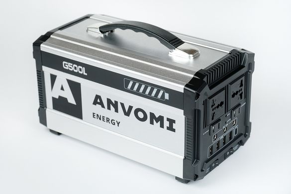 Акумулятор (УМБ) ANVOMI G500L (144000 mAh, 460Wh) з сонячною панеллю 100 Вт