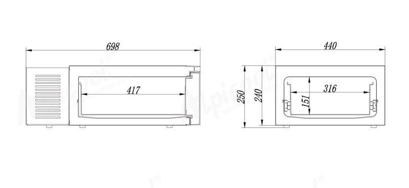 Автохолодильник компрессорный Alpicool D30AP (20 л) 12/24 В