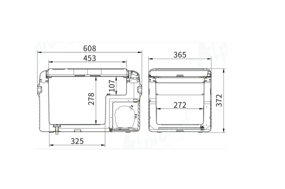 Автохолодильник компресорний Alpicool CL30G (29 літрів). До -20℃, (12, 24, 220 вольт)