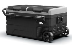 Автохолодильник компресорний DEX TWW-75B двокамерний з акумулятором, на колесиках