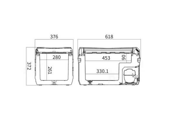 Компрессорный автохолодильник Alpicool NL30 (27 литров, LG Compressor). До -20℃, (12, 24, 220 вольт)